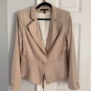 Elegant Beige Women's Blazer sz 12